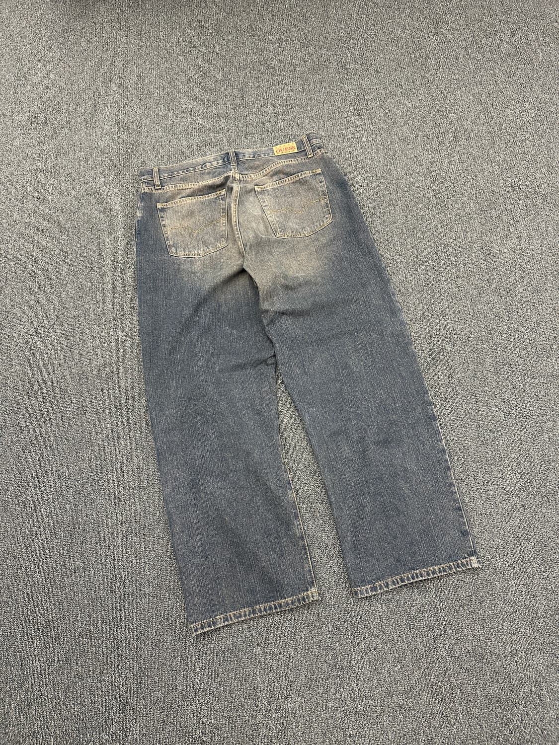 게스 빈티지 워싱 와이드 데님팬츠 상품이미지2