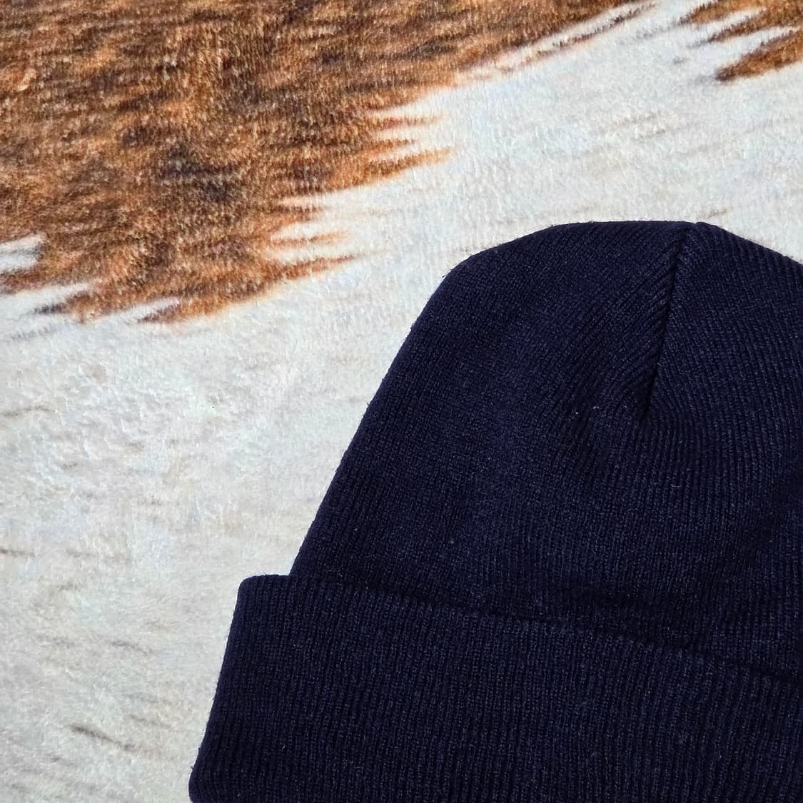 리복 네이비 자수로고 니트 비니 상품이미지4