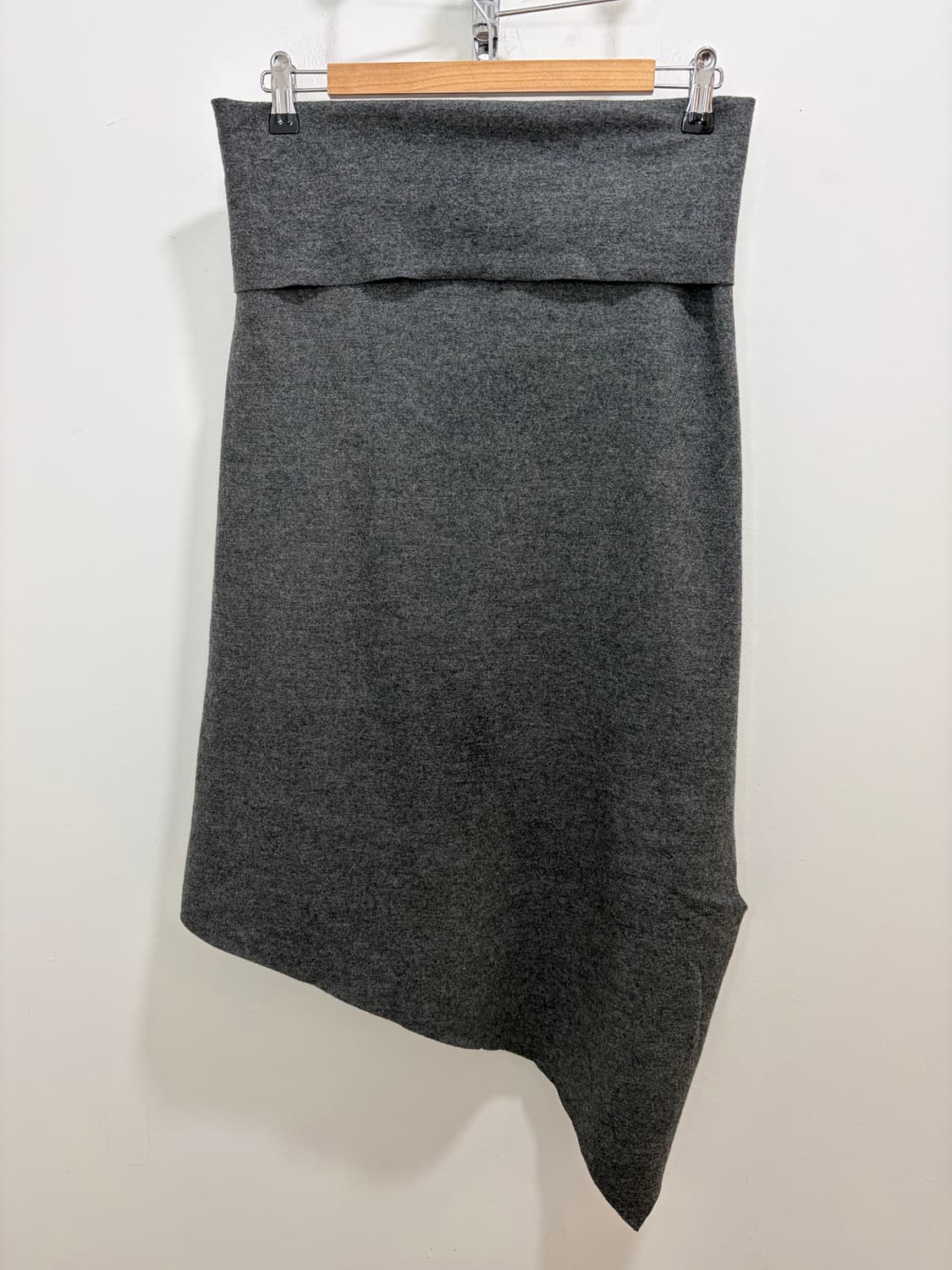 00s 헬무트랭 드레이핑 울 티셔츠 케이프 상품이미지5