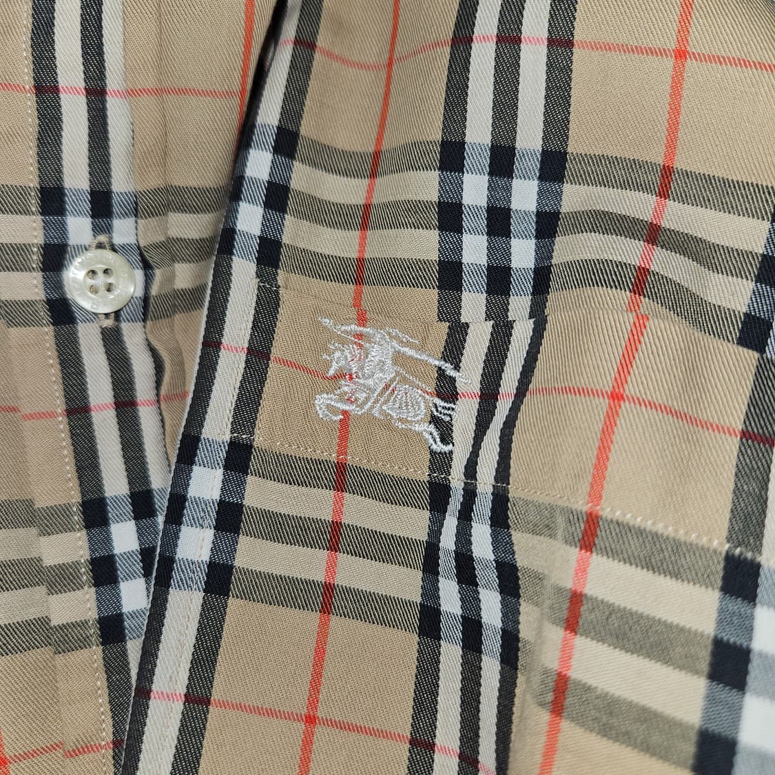 버버리 체크 셔츠 M 상품이미지4