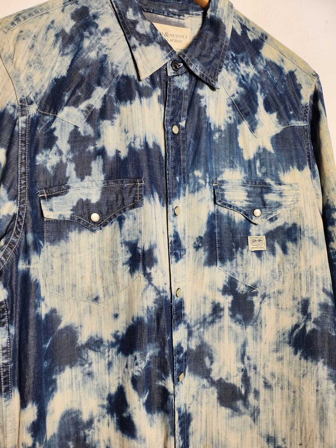 데님 앤 서플라이 랄프로렌 타이다이 워싱 웨스턴 셔츠 상품이미지3