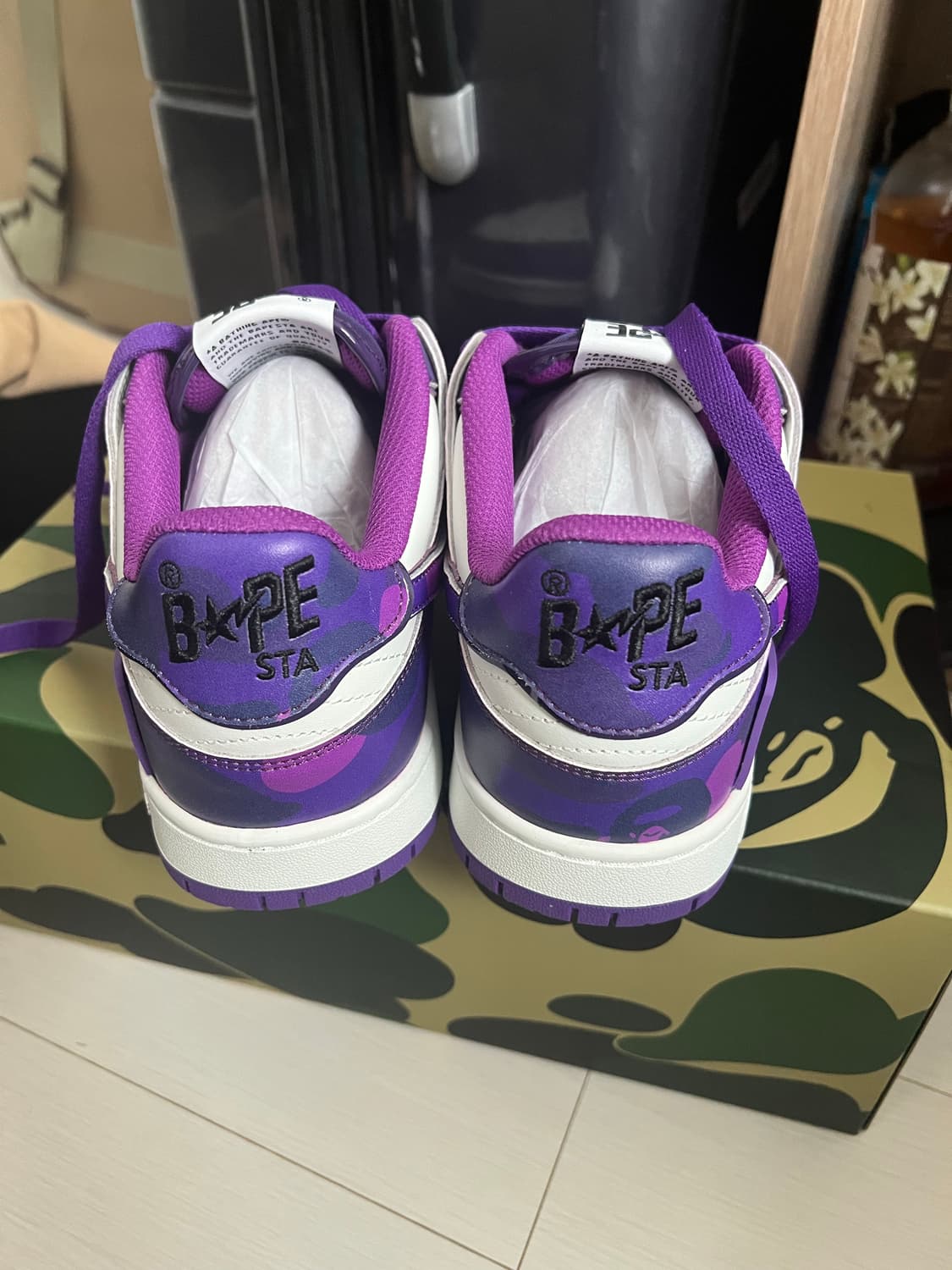 BAPE 47378722 퍼플카모 270 풀박스 상품이미지5