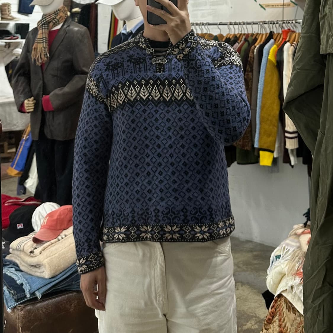 (착용컷) Nomadic Traders 노르딕 노르웨이 스웨터 (98) 상품이미지4