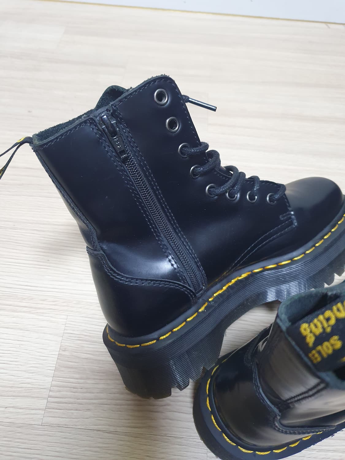 닥터마틴 제이든 블랙 플랫폼 부츠 230 상품이미지8