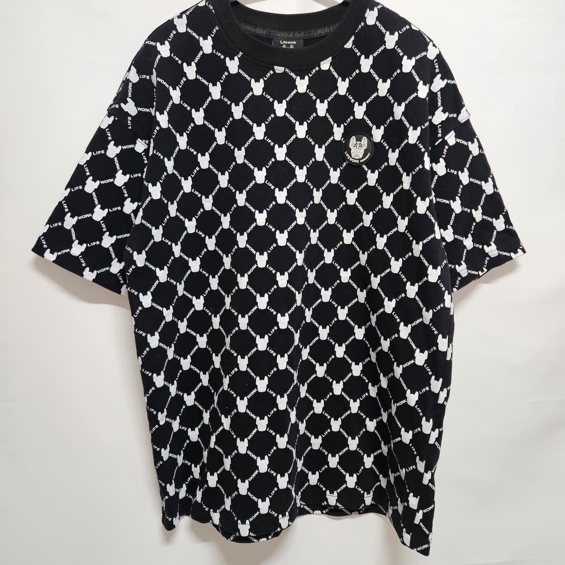 라이프워크 모노그램 반팔 티셔츠 M 상품이미지1