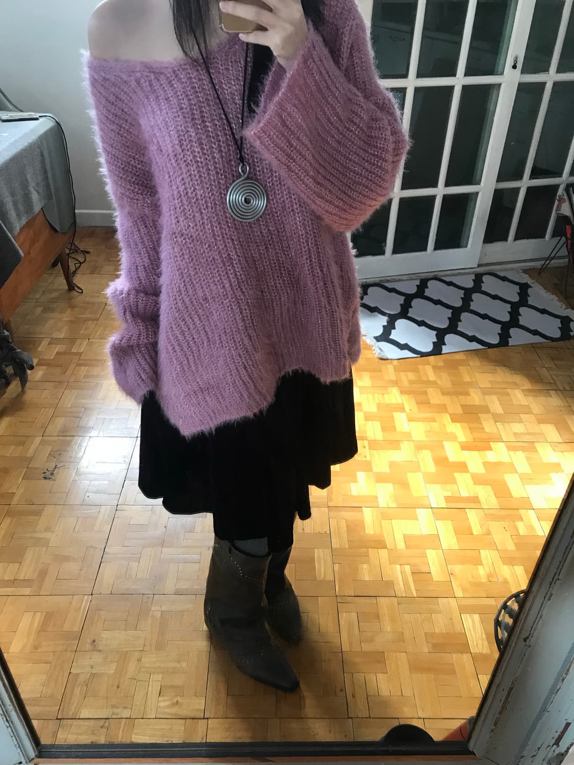 vintage pink knit 상품이미지6