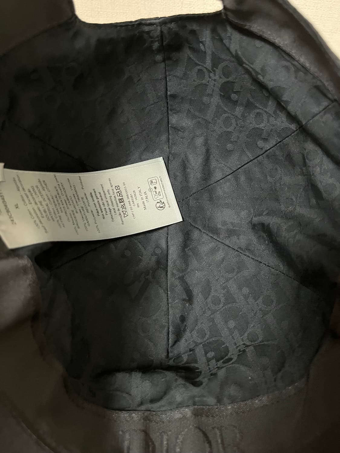 디올 뀌뚜르 블랙 볼캡 XL 정품 상품이미지6