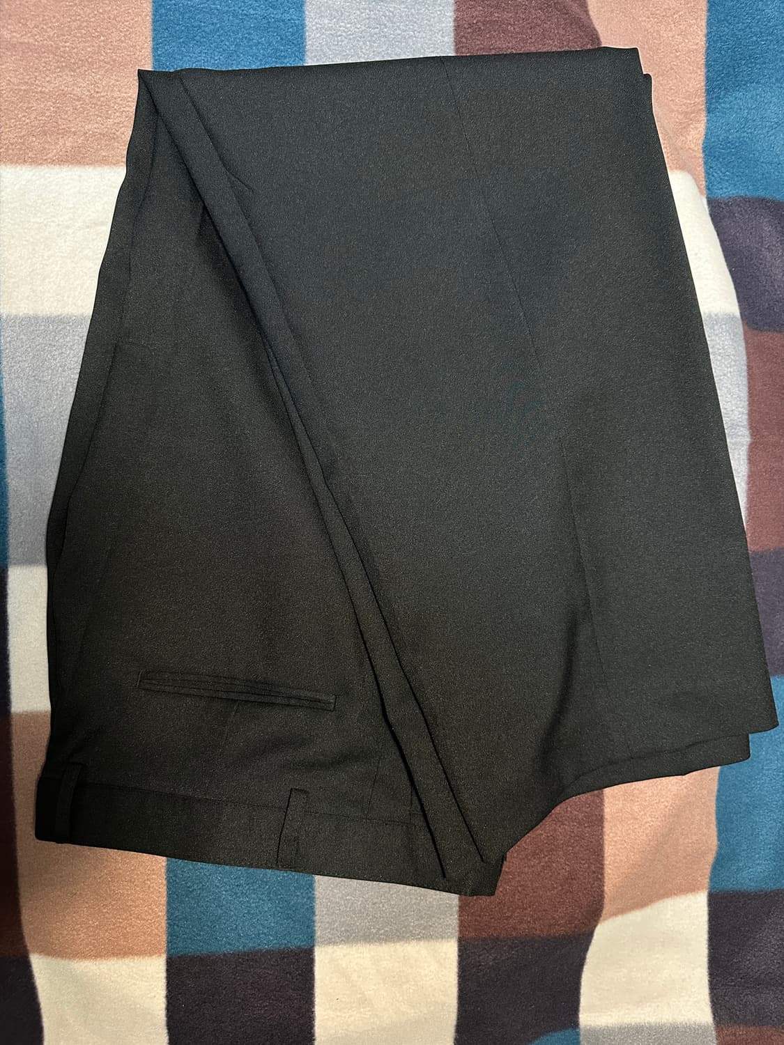 [커스텀어클락] 인버티드 와이드 슬랙스 L -블랙  상품이미지3