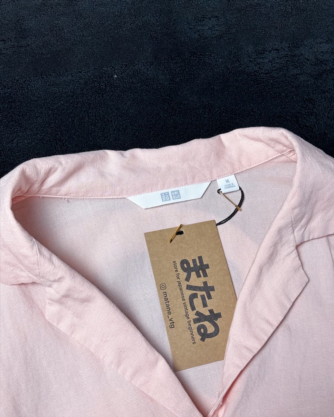 일본빈티지 유니클로 살구 셔츠 상품이미지2