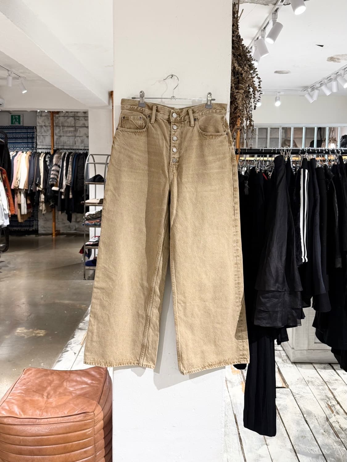 폴로 랄프로렌 베이지 버튼 워시드 코튼 팬츠 상품이미지1