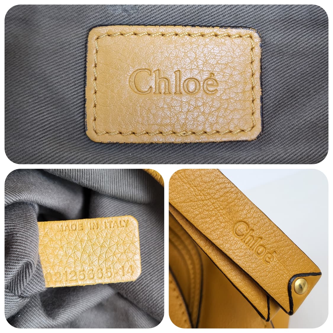 정품 끌로에 마르씨 미디엄 머스타드 상품이미지9