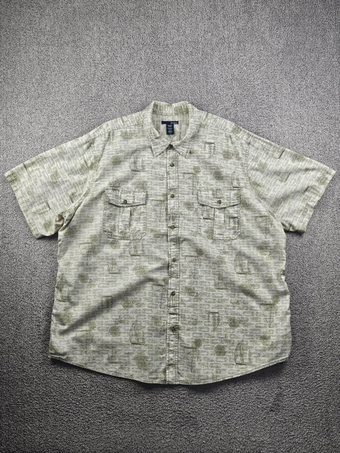 베이직 에디션 패턴 반팔 셔츠 ( 3XL ) / 12453 상품이미지2
