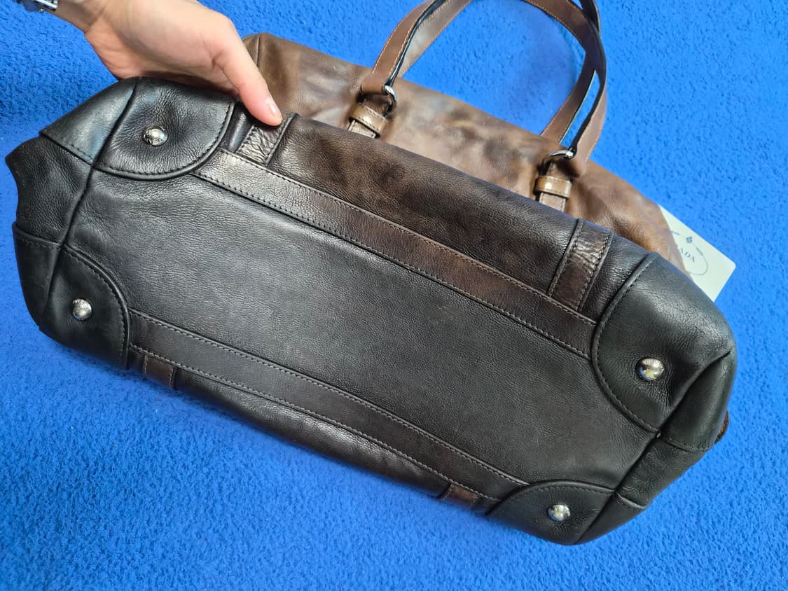 빈티지 프라다 브라운 토트/더플백 상품이미지5