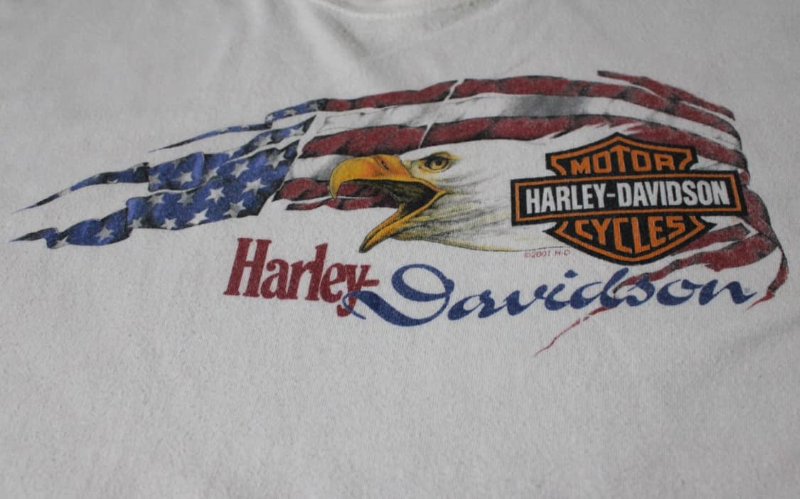 Harley-Davidson 할리데이비슨 2001년 프린팅 반팔 티셔츠 상품이미지2