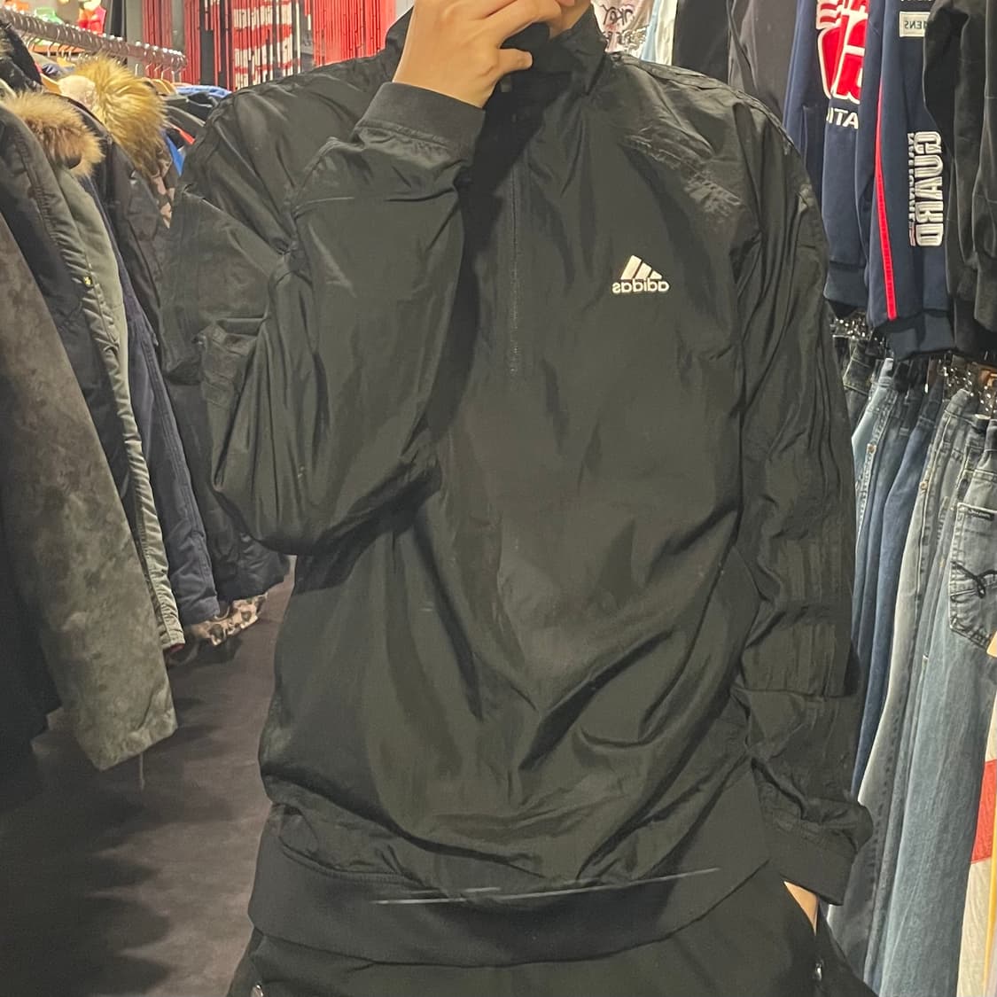 [IM] adidas 아디다스 아노락 블랙 바람막이 상품이미지1