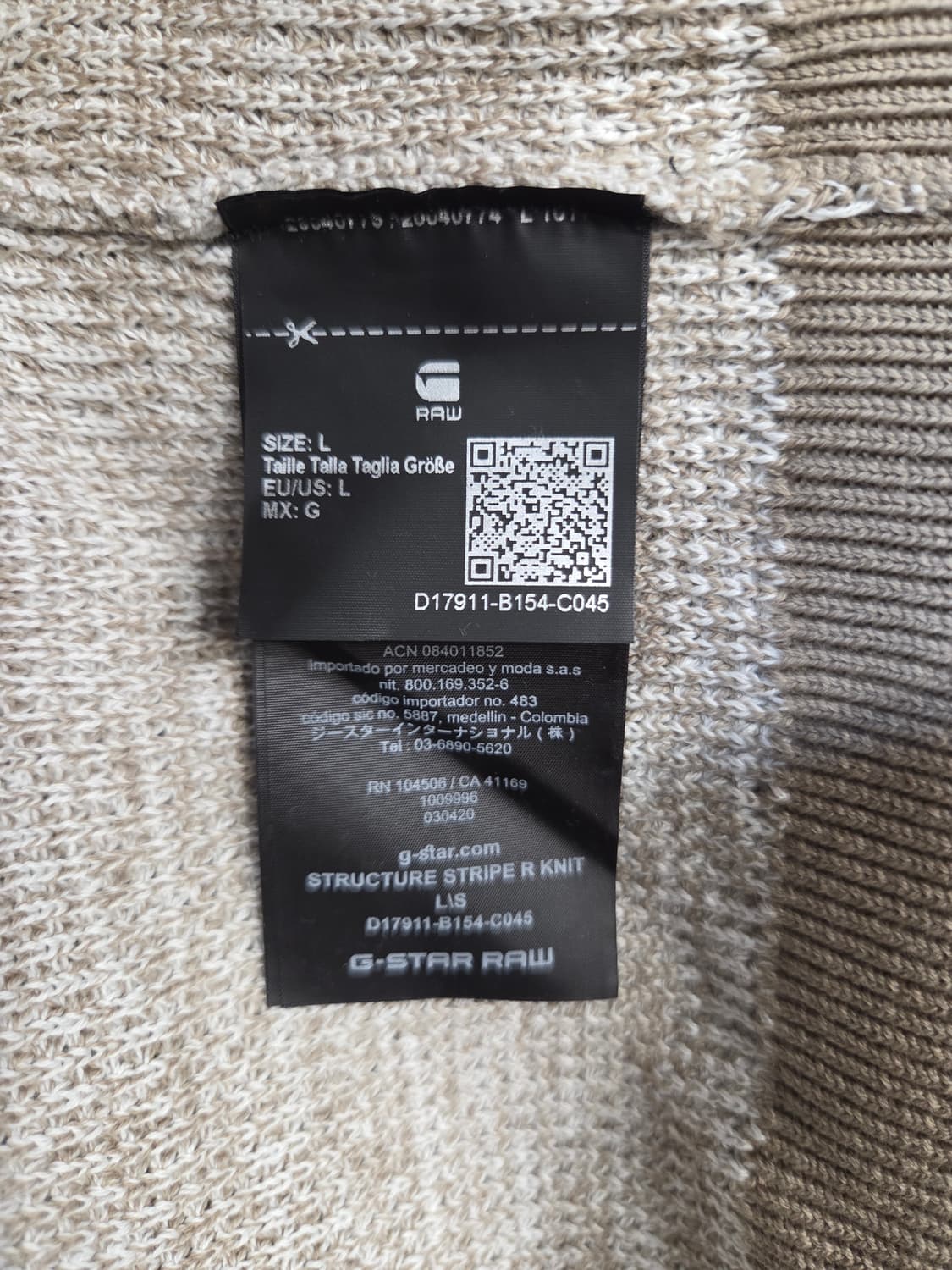 G-Star RAW 스트라이프 니트 스웨터(L새상품 택없음) 상품이미지6