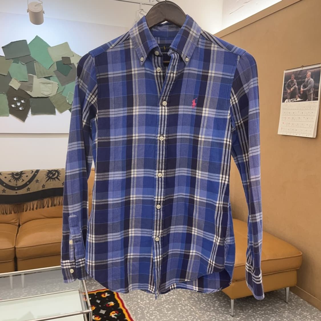 폴로 랄프로렌 빈티지 컨트리 핑크포니 체크 셔츠 2 C08411 상품이미지3
