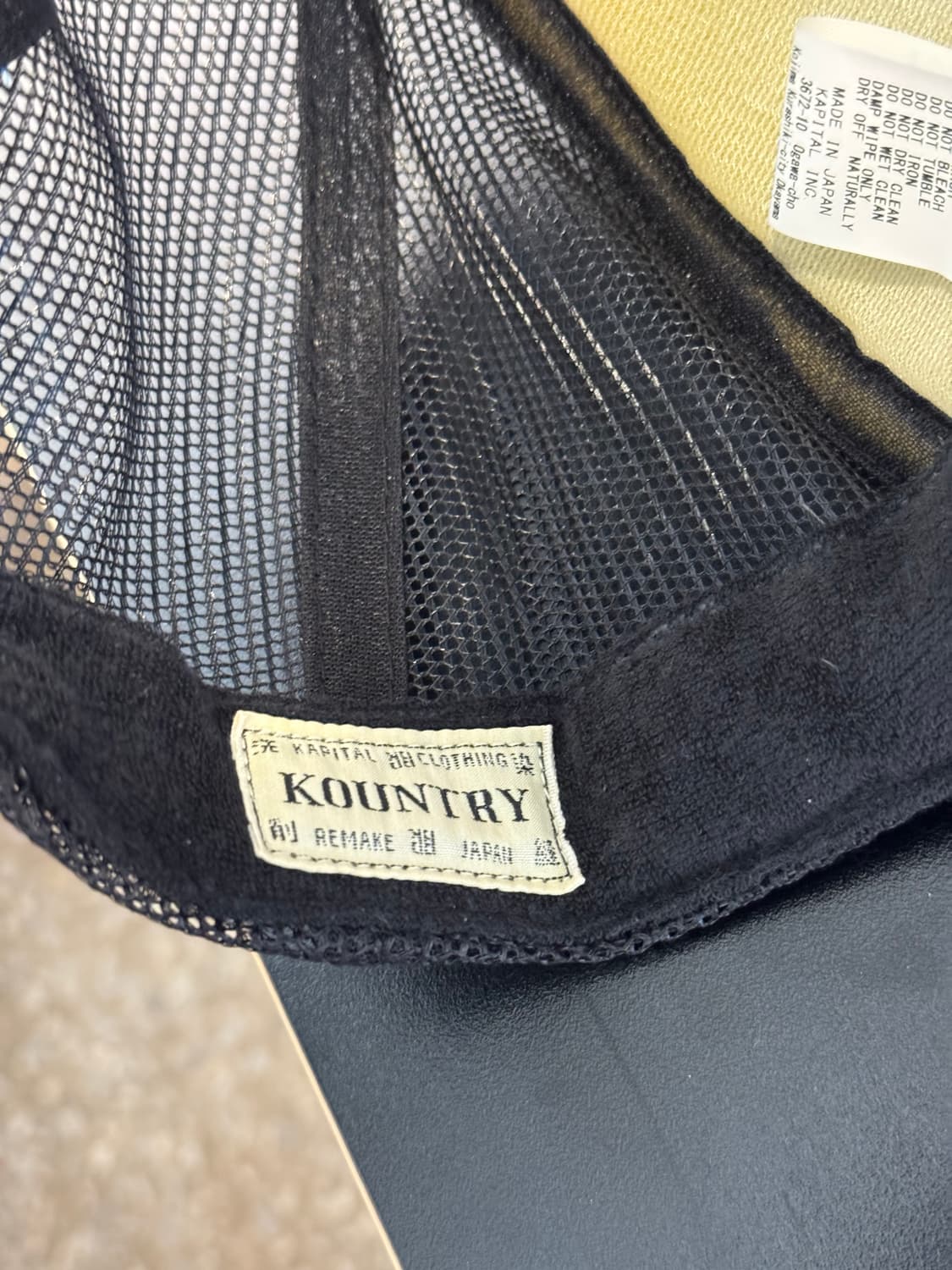 캐피탈 컨트리 캡 블랙 상품이미지3