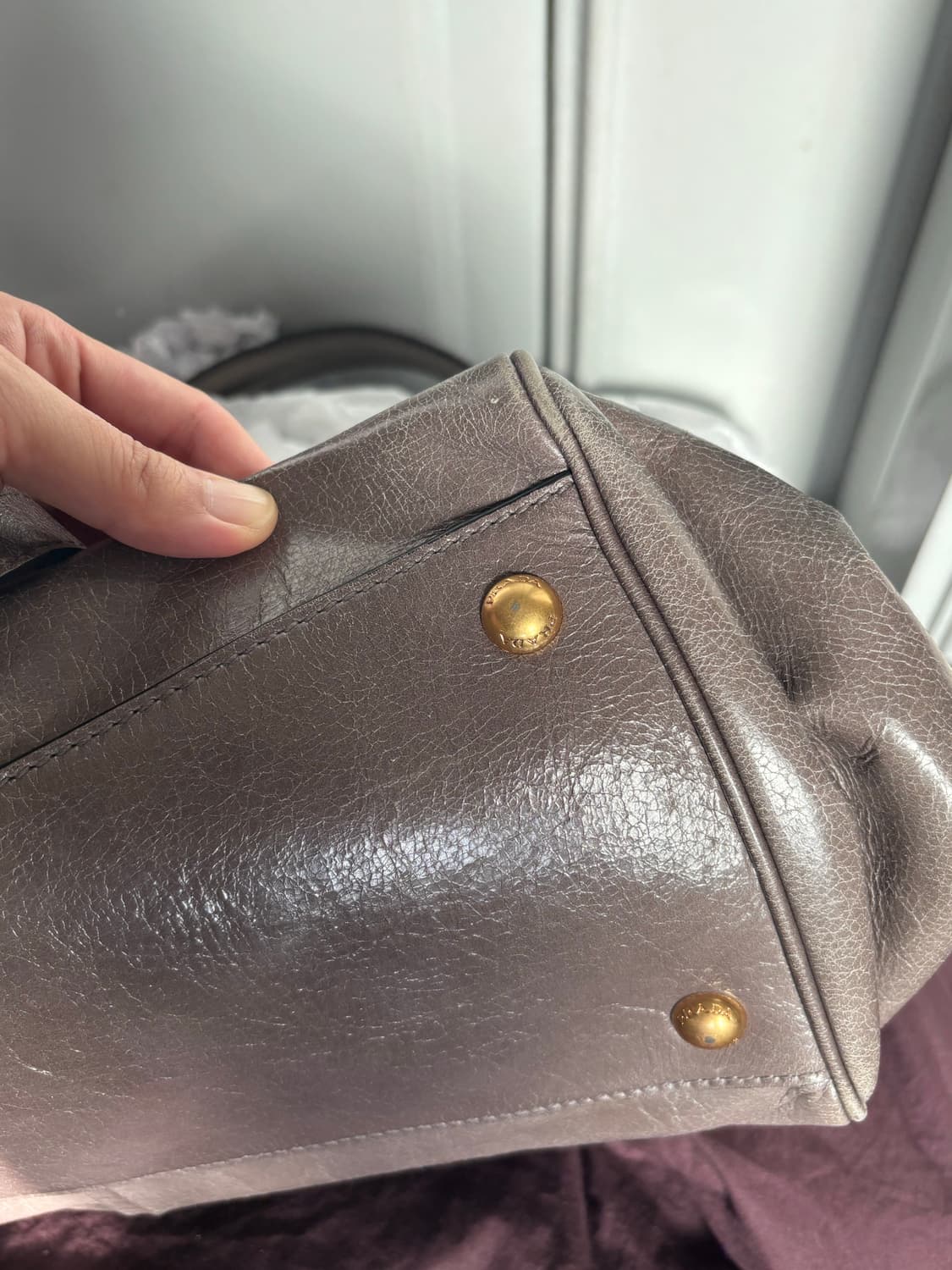 프라다 비텔로 빅백 숄더 크로스 토트백 상품이미지8