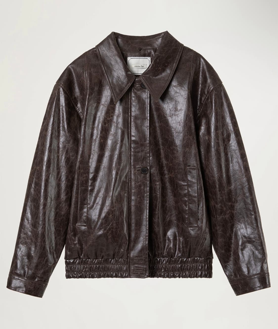 오버듀플레어 크랙 레더 블루종 브라우니 상품이미지3