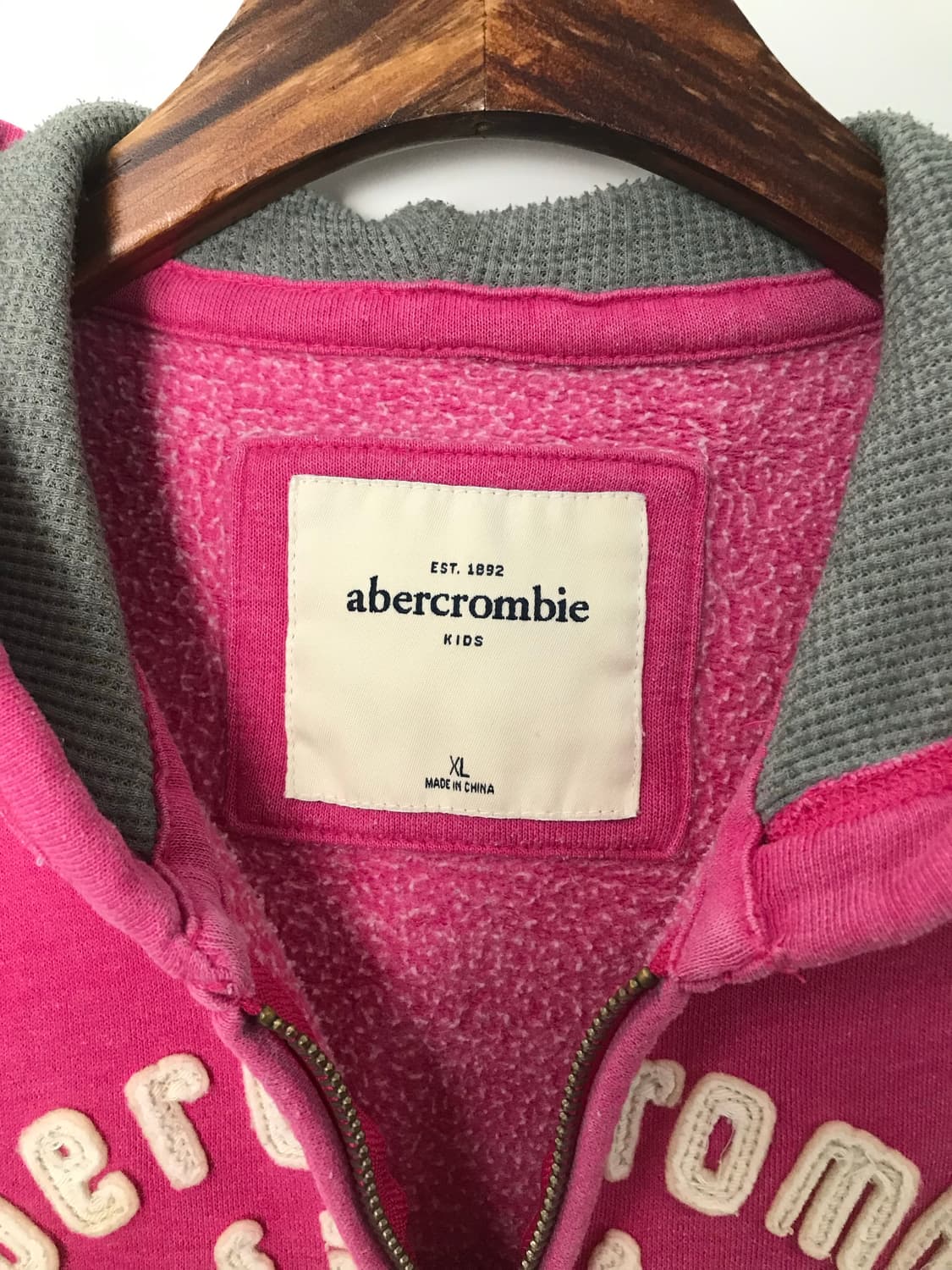 아베크롬비 y2k 와투케 핑크 딱붙 후드집업 상품이미지7