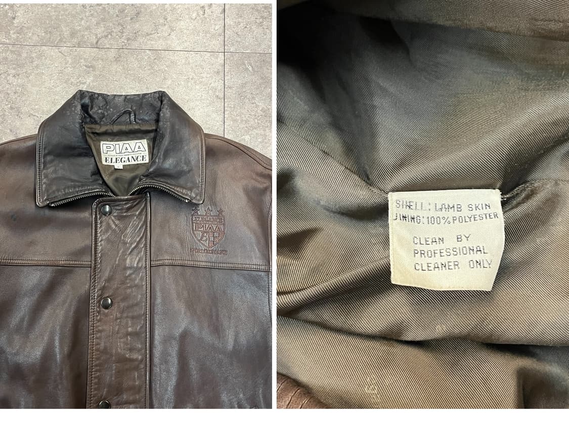 빈티지 램가죽 레더 자켓 브라운 #csz2039 상품이미지3