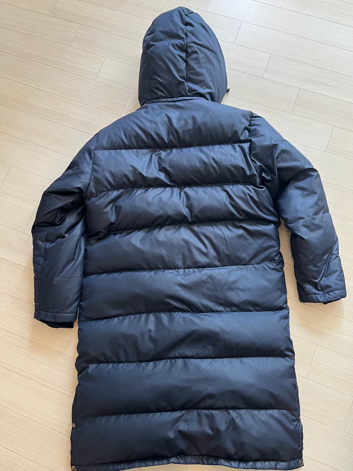 아디다스 3선 롱패딩 네이비 100 상품이미지2