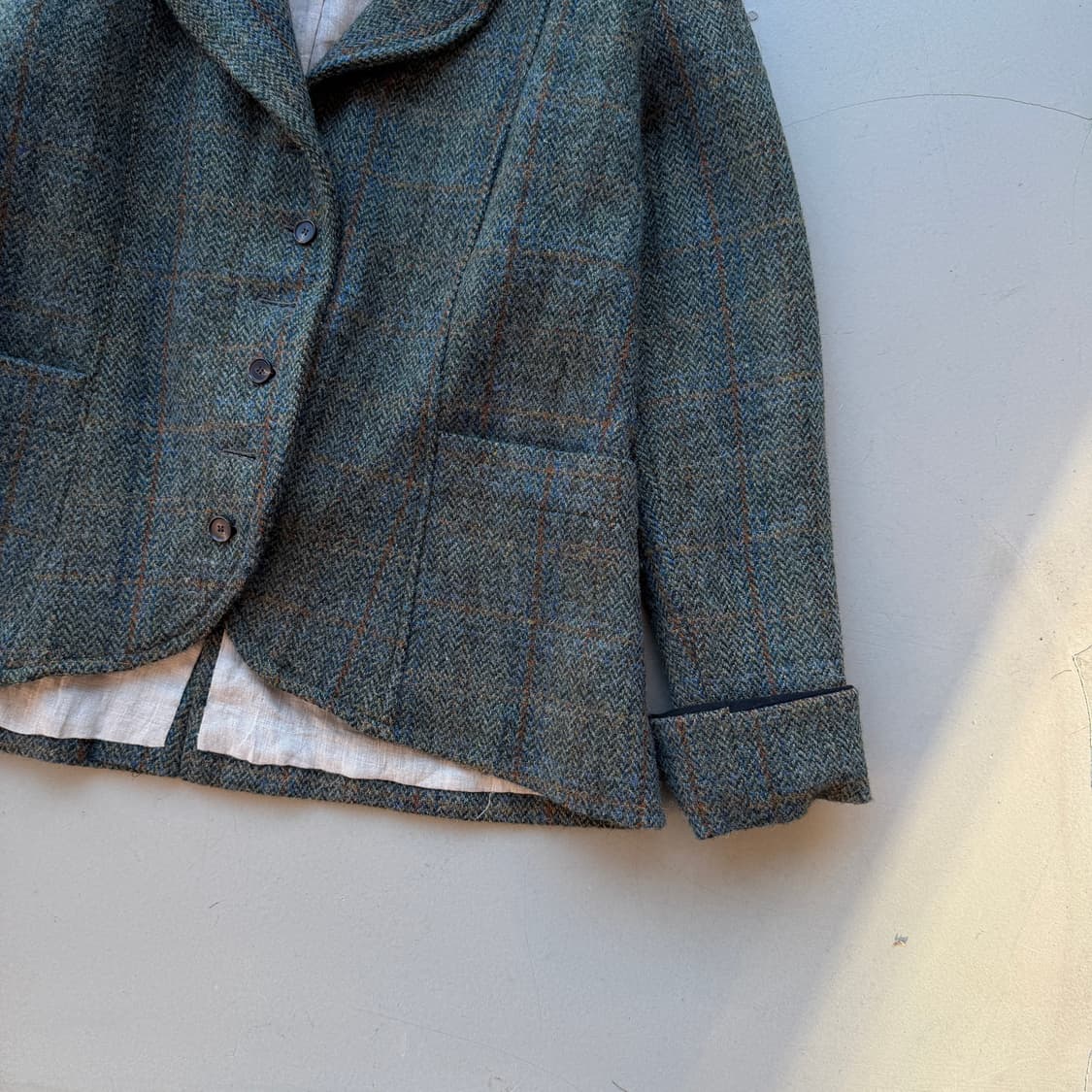 해리스 트위드 울 헤링본 자켓 상품이미지2