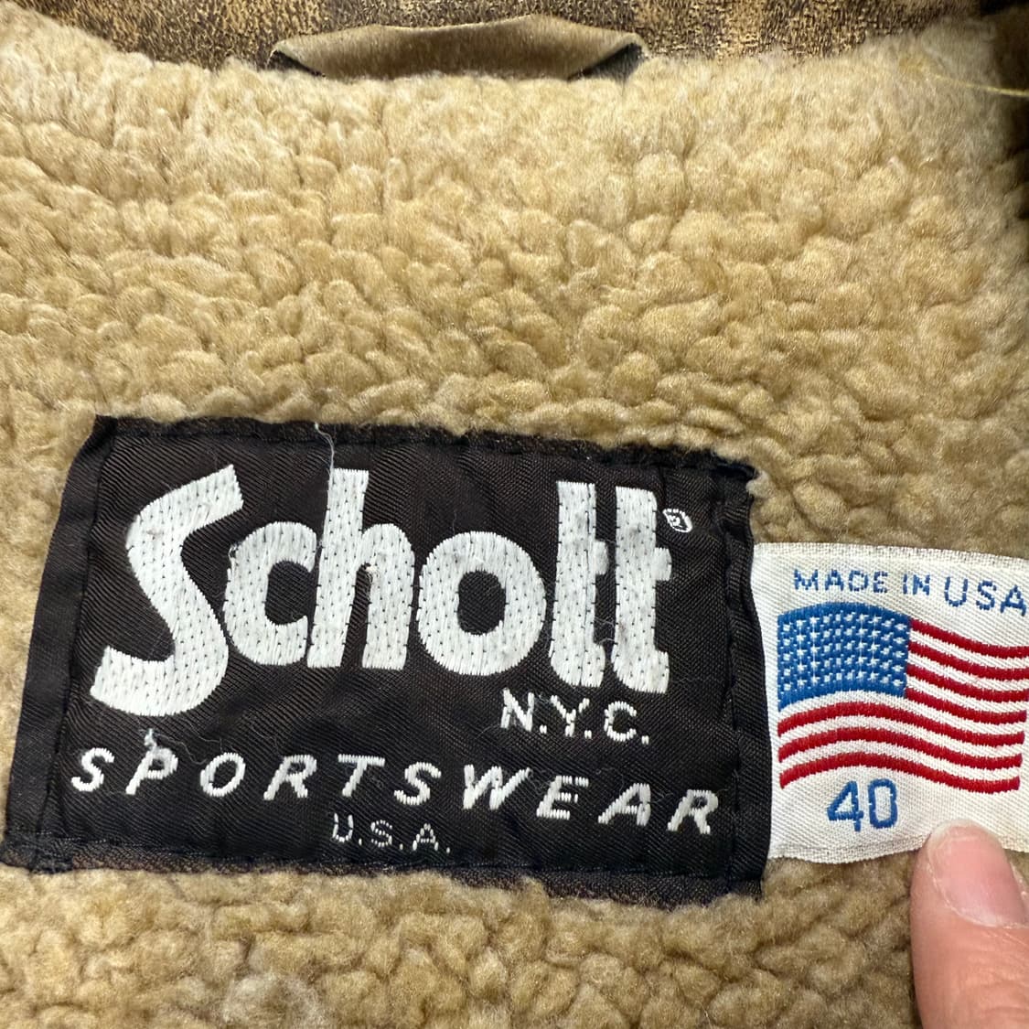 [정품/40] Schott 빈티지 가죽자켓 C1 상품이미지5