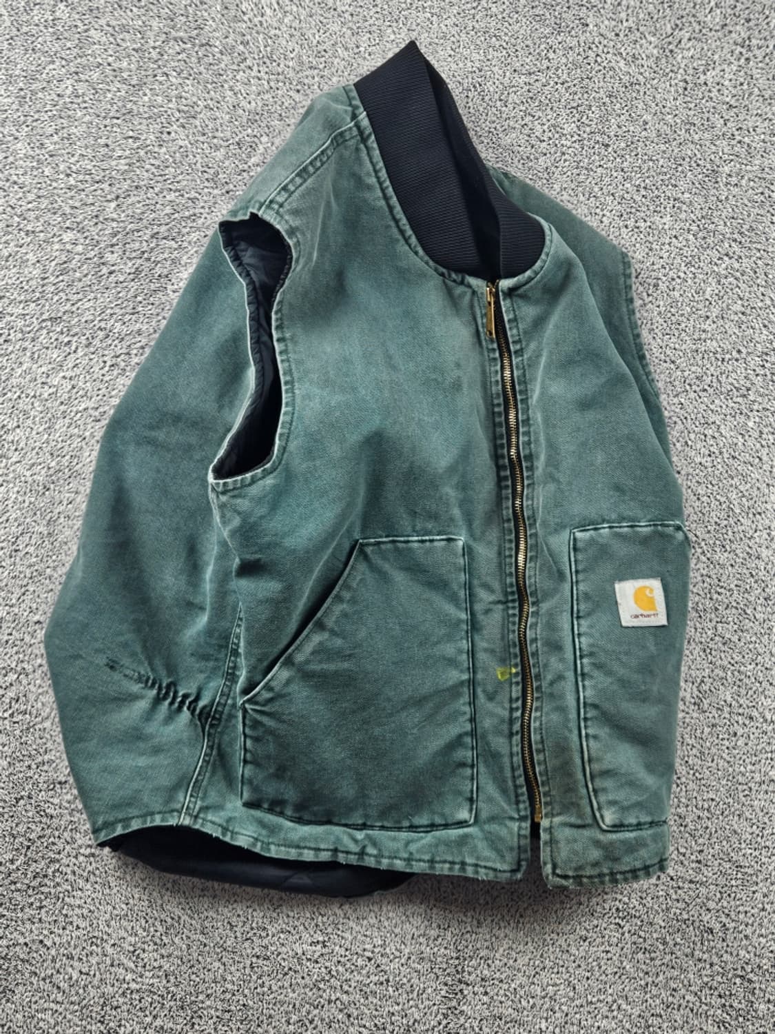 90's USA 칼하트 V02 덕 캔버스 워크 베스트 (L)/ 10830 상품이미지3