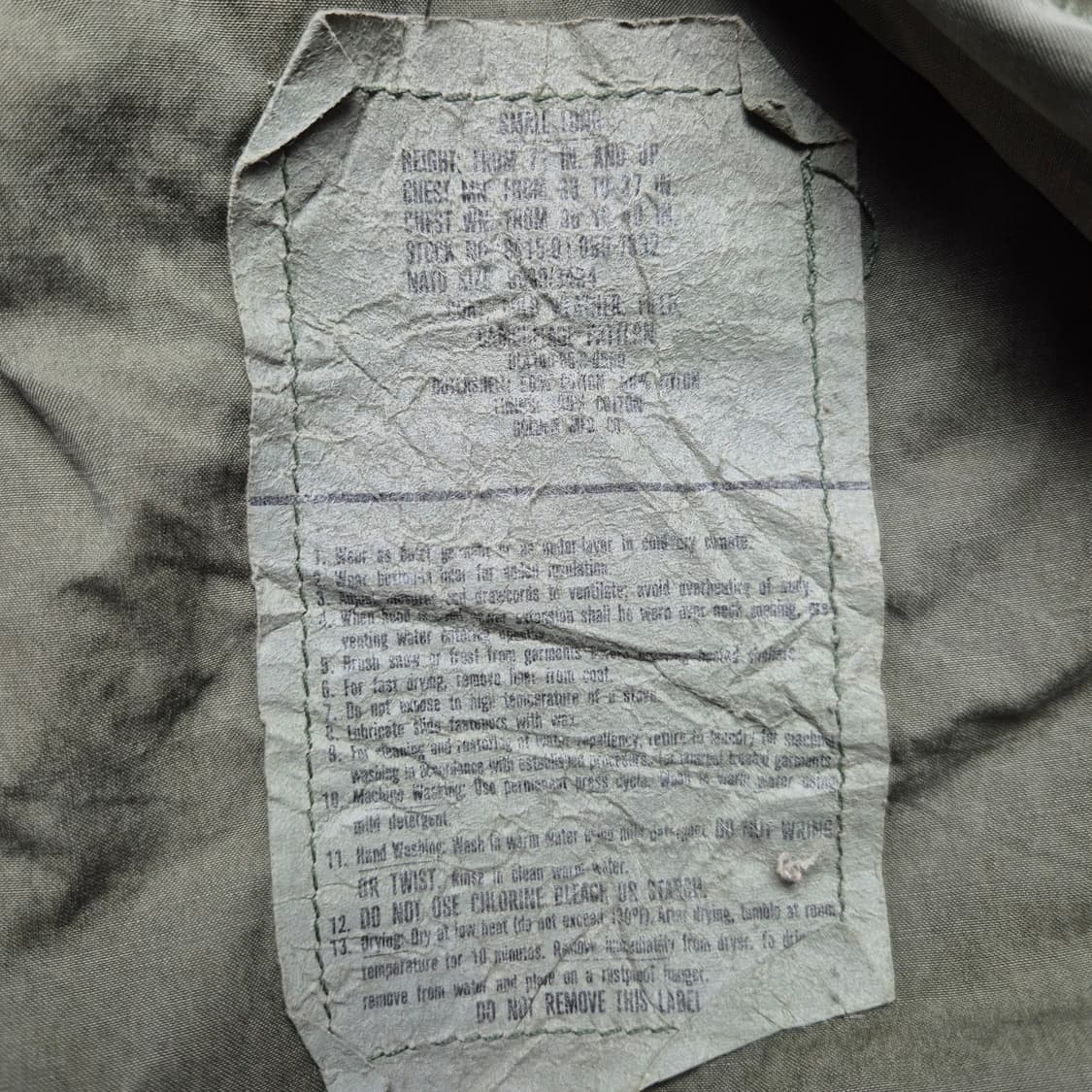 [S] 80s 빈티지 우드랜드 카모 m65 필드자켓 상품이미지7