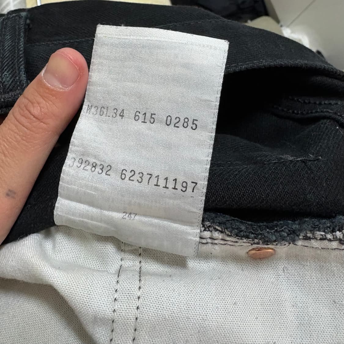 리바이스 / 리바이스 615 오렌지탭 블랙 데님 상품이미지5