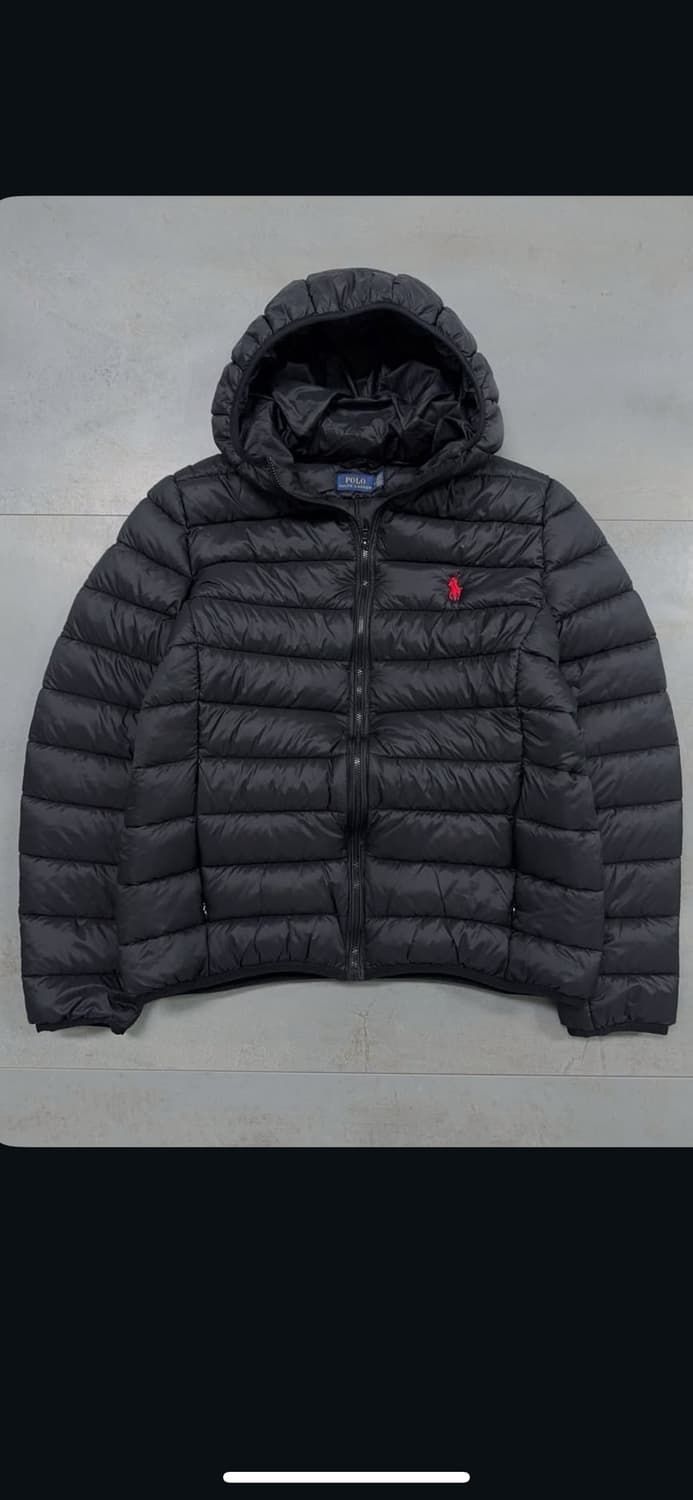 폴로 블랙 경량패딩 상품이미지1
