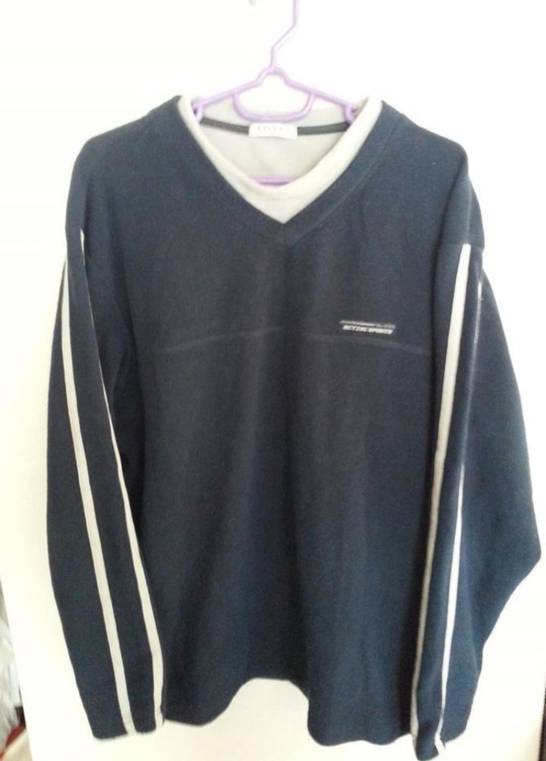 E BASIC 이베이직 남성 브이넥 기모 긴팔 맨투맨 100ㅂ 상품이미지1