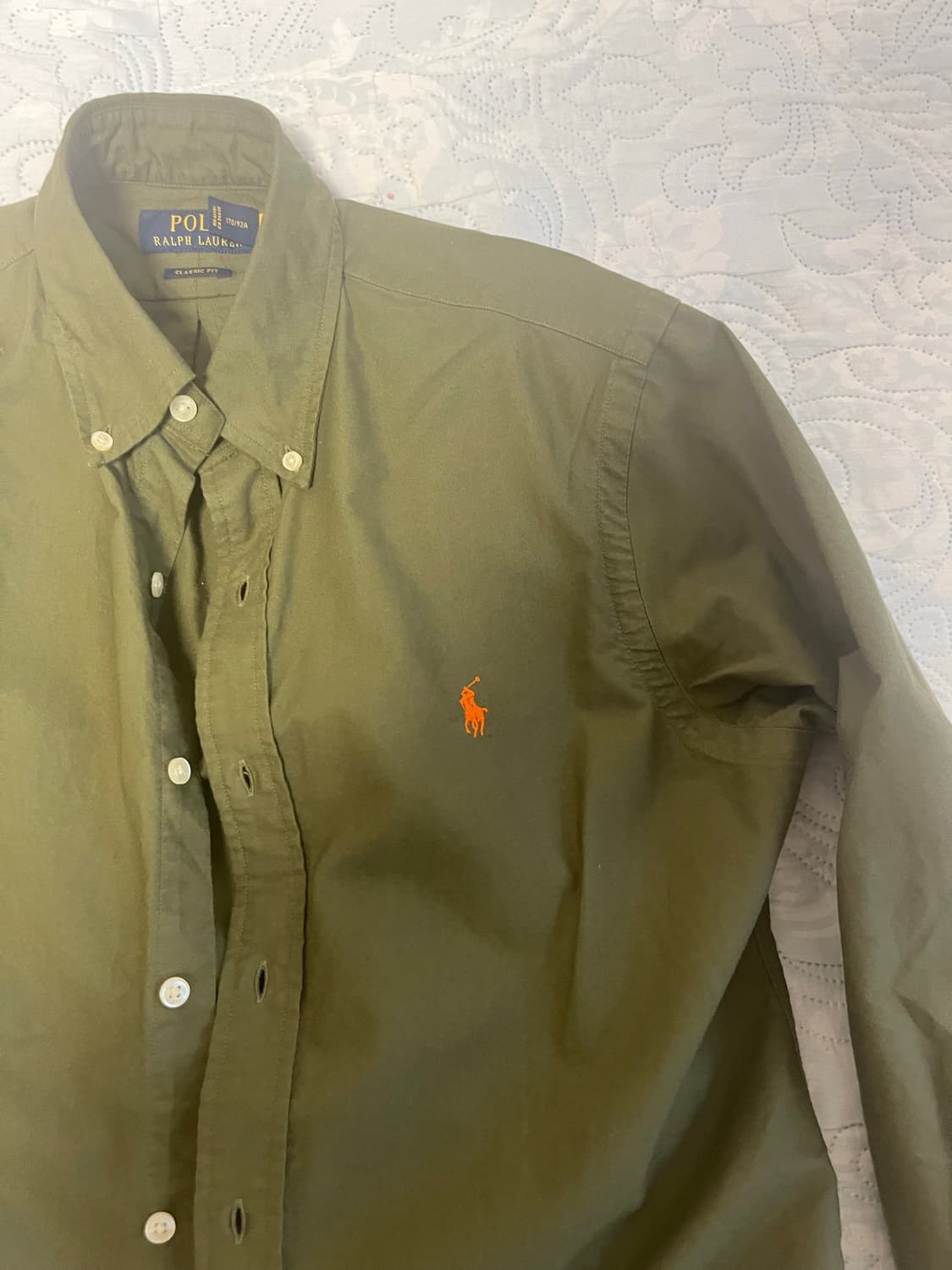 폴로 옥스퍼드셔츠 s 올리브 상품이미지4