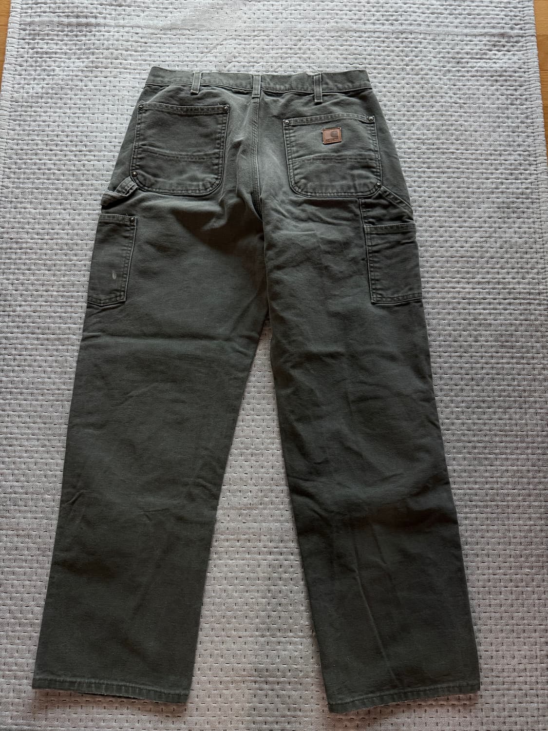 [34] 칼하트 더블니 워크팬츠 b136 모스 상품이미지7