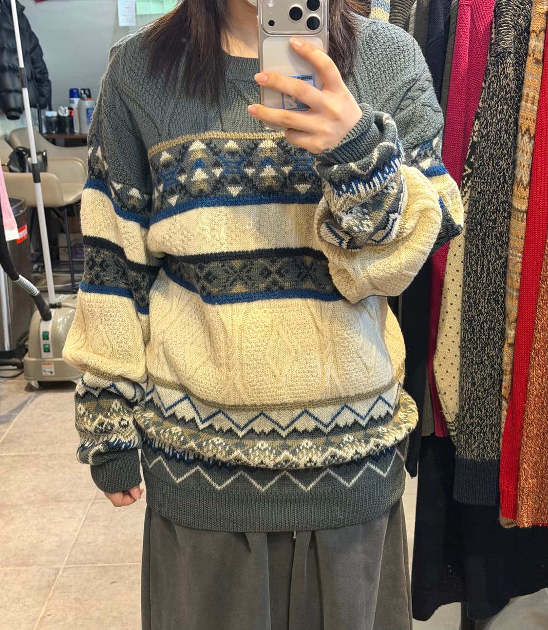 [NO.9] 펜들턴 차콜 패턴 니트 상품이미지3