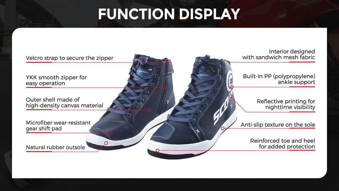 라이더 오토바이 부츠 신발 의류 상품이미지9