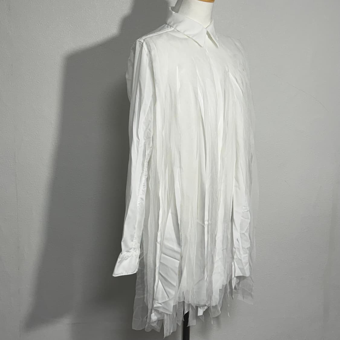 22ss 꼼데가르송 꼼데가르송 튤 커튼 블라우스 s 상품이미지4