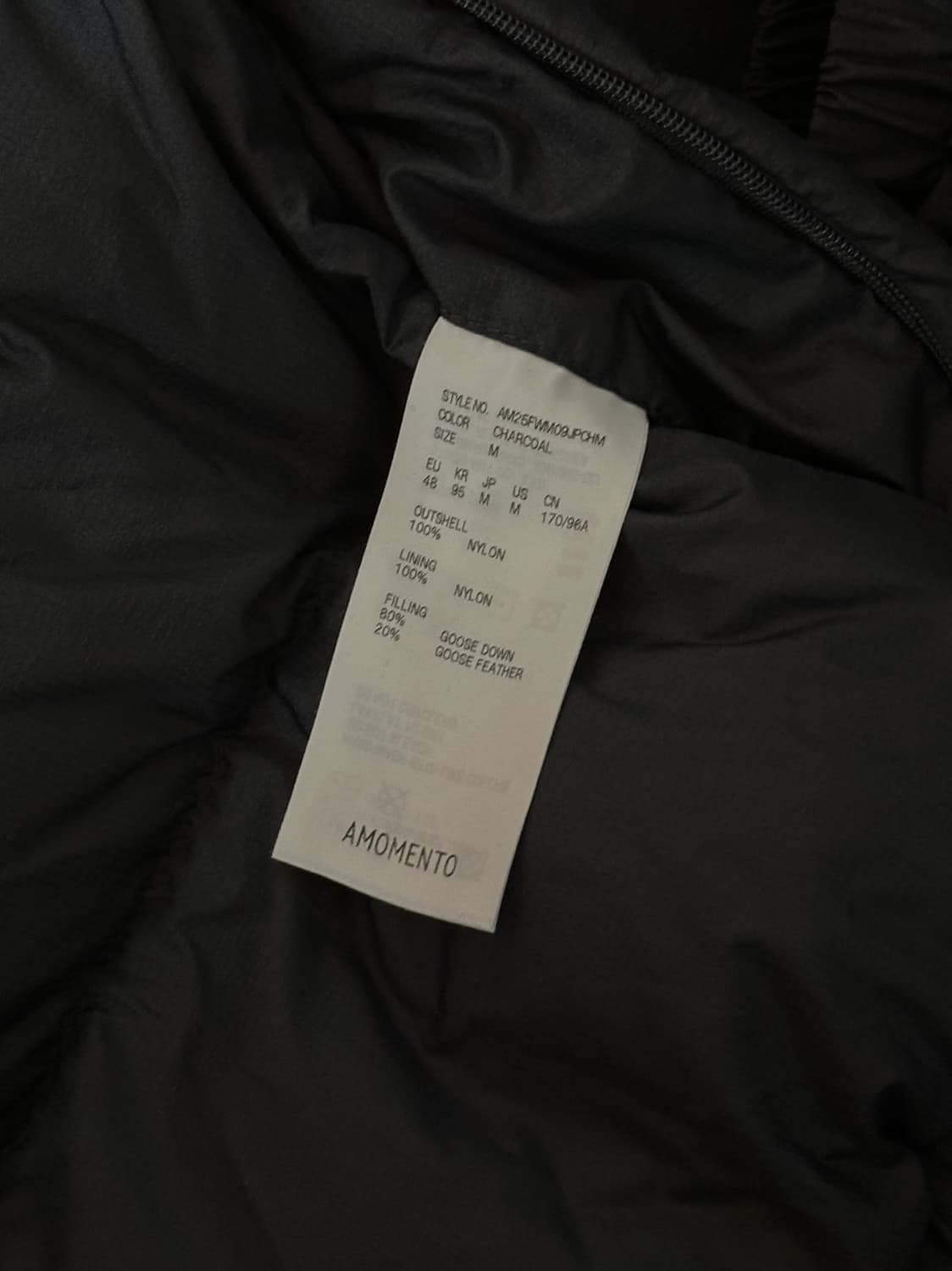 [새상품] M 아모멘토 리버서블 구스 다운 푸퍼자켓 상품이미지8