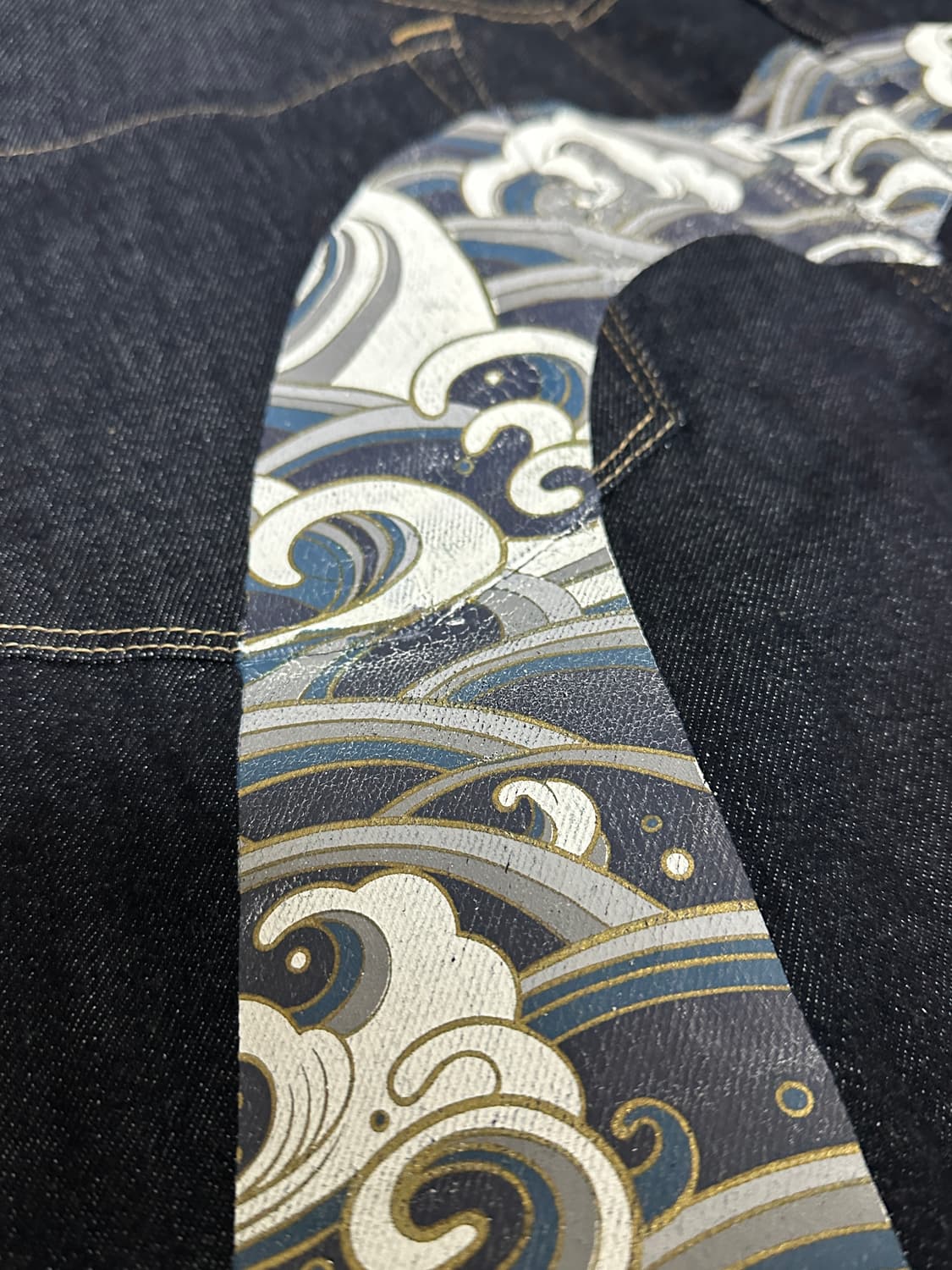 애비수 셀비지 프린팅진 상품이미지3