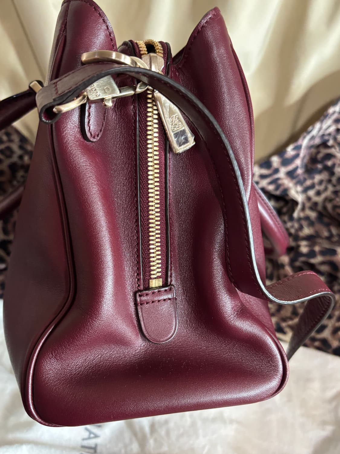 vintage louis quatorez wine leather bag 상품이미지5
