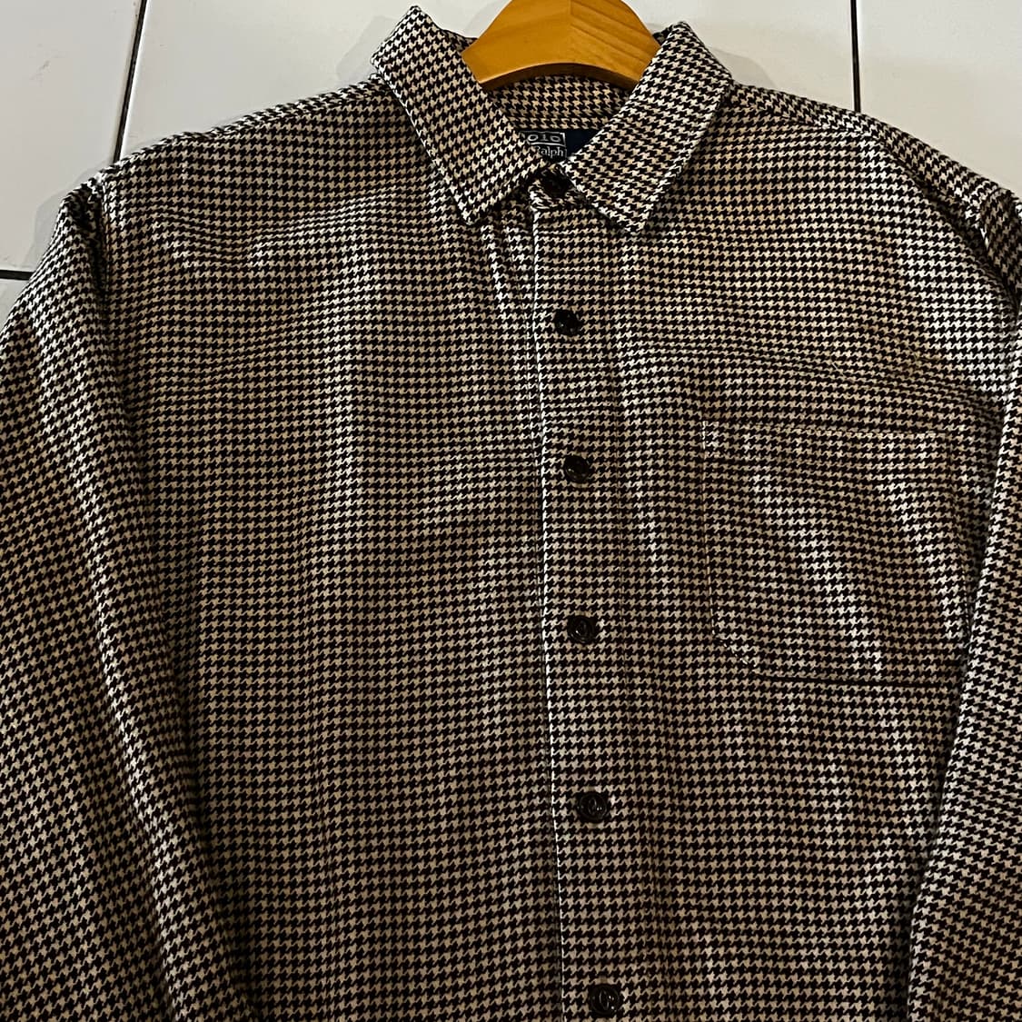 폴로 랄프로렌 하운드투스 브라운 체크셔츠 상품이미지3