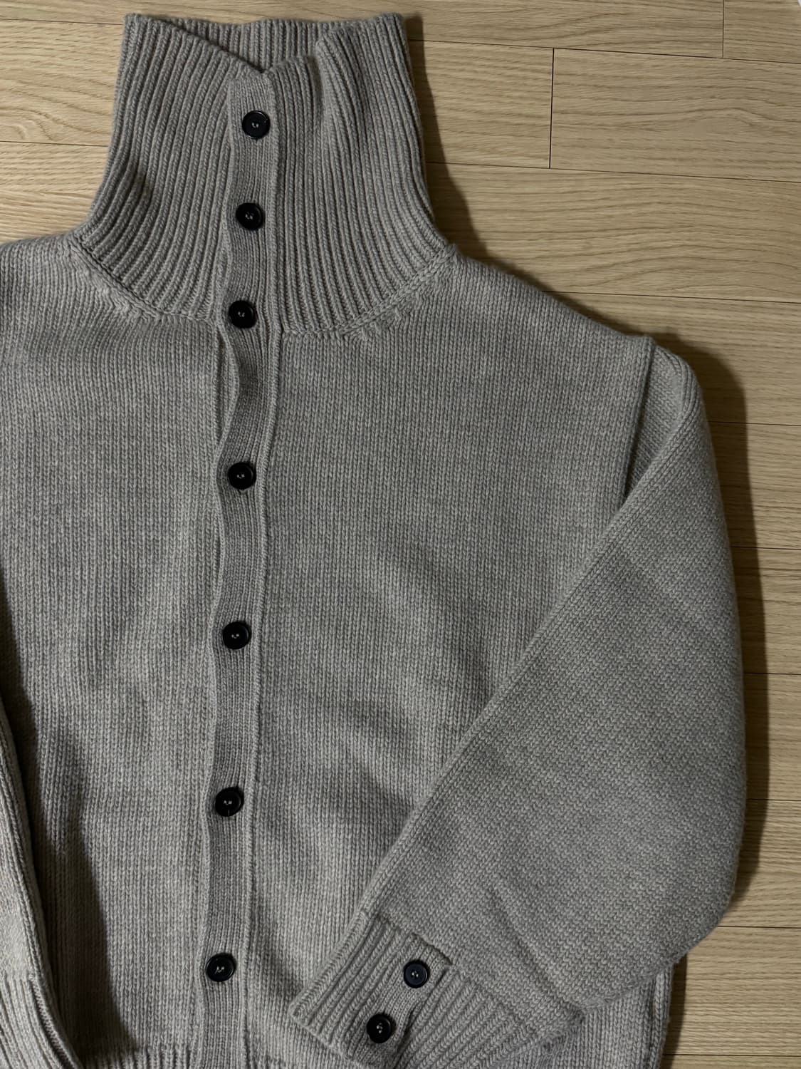 유스 헤비 웨이트 니트 가디건 - 멜란지베이지 L 상품이미지3