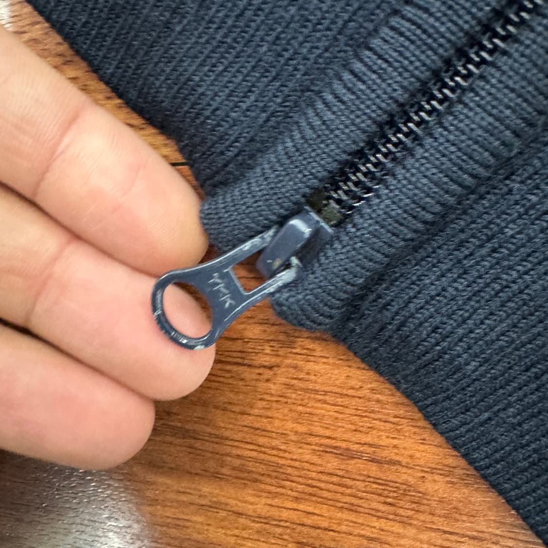 95 라코스테 진네이비 투웨이 니트 집업  상품이미지5