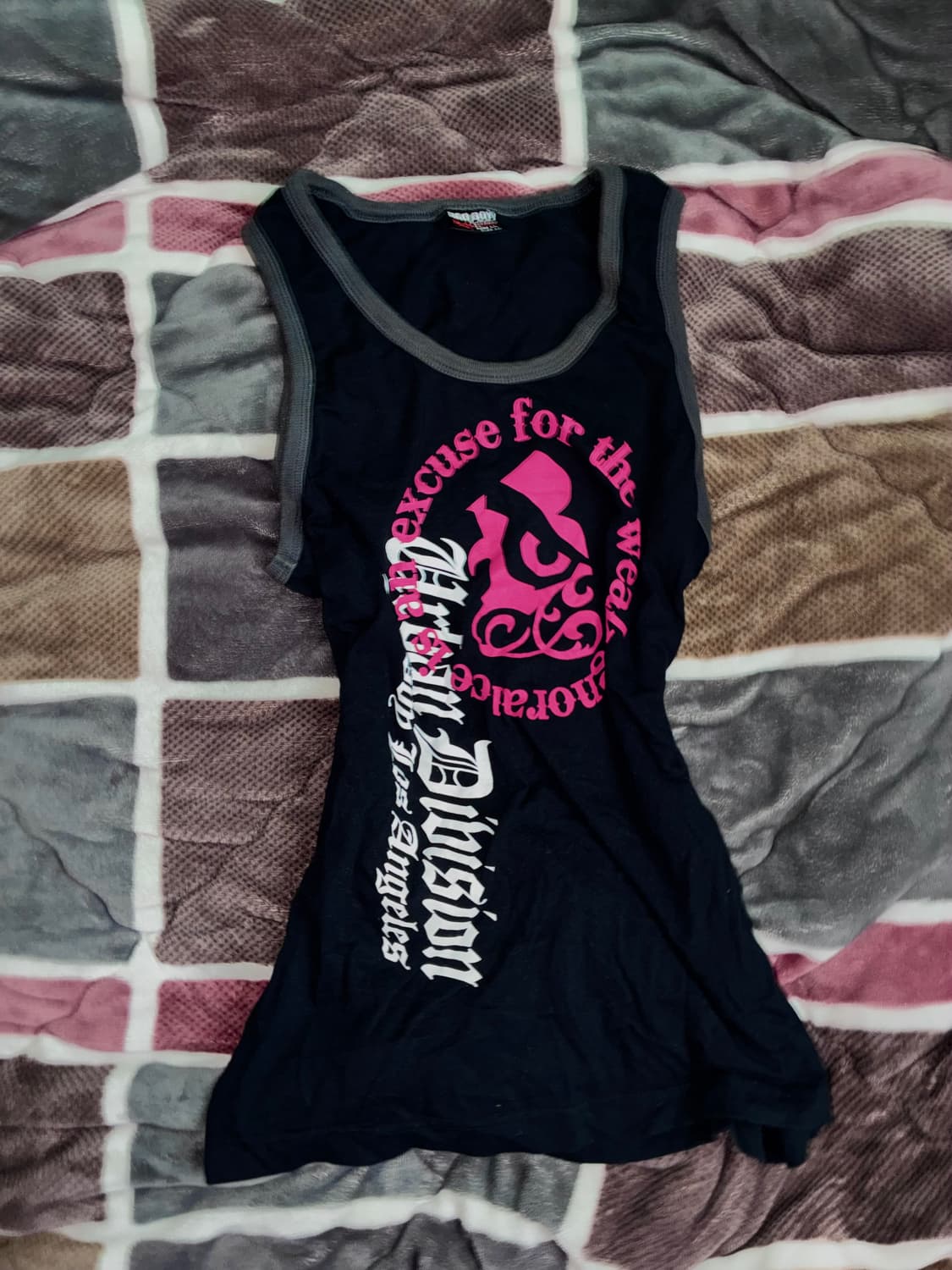 큐티 펑크 프린팅 나시탑 상품이미지2