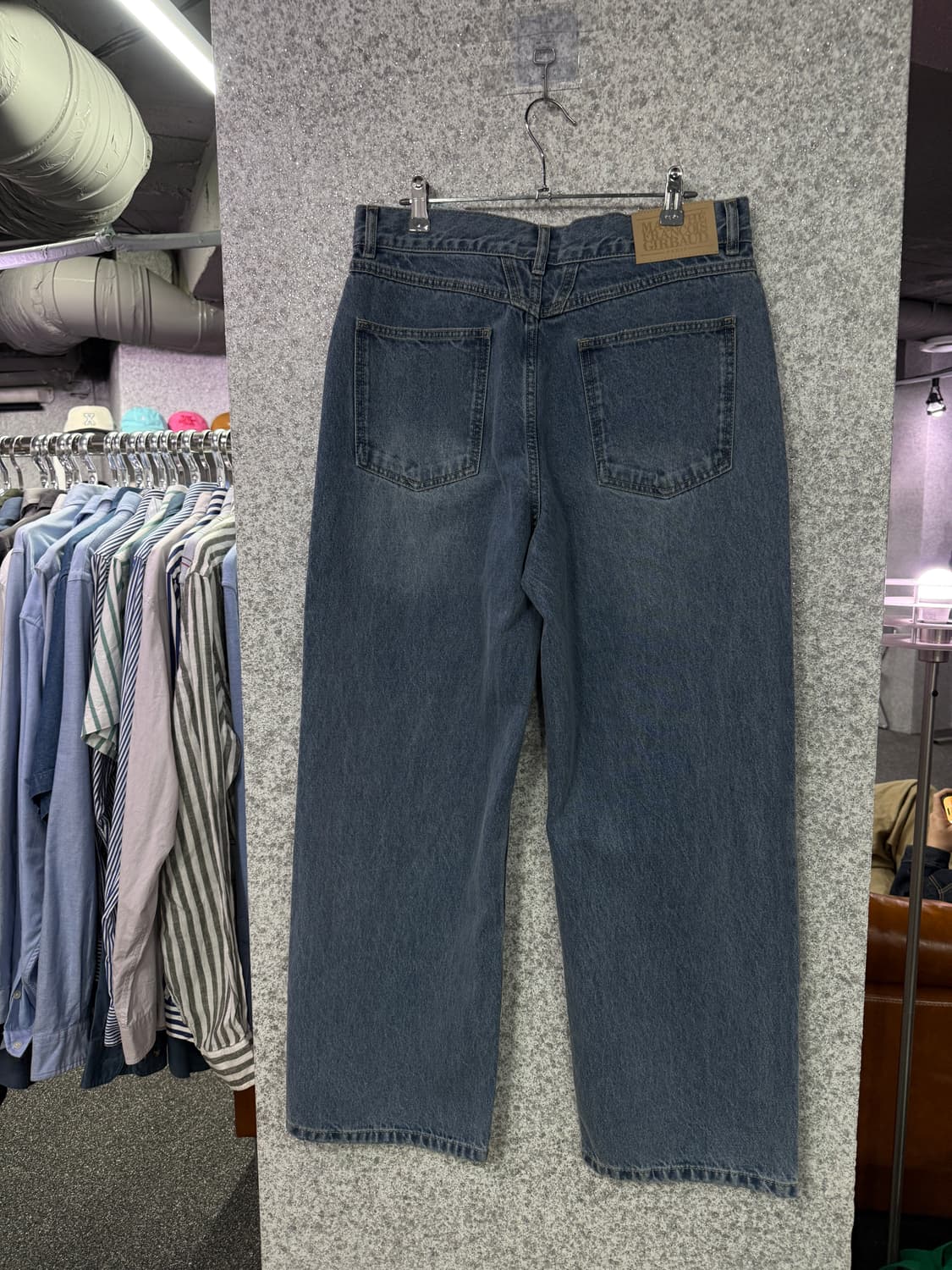 마리떼 프랑소와 저버 블루 와이드 데님 팬츠 B4373 상품이미지4