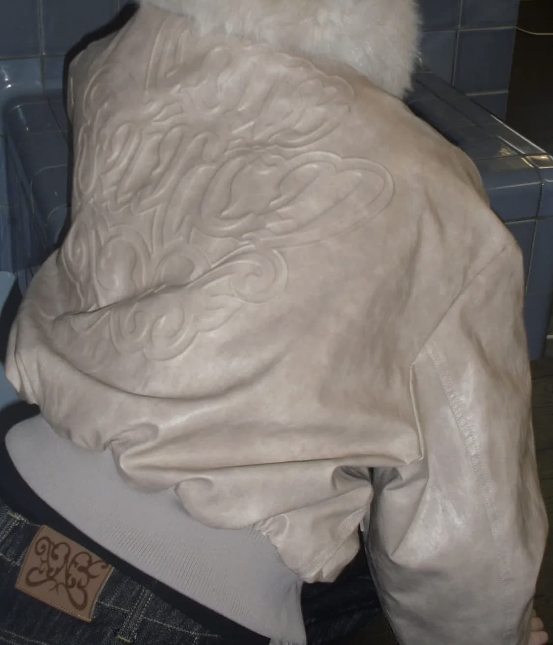 팬시클럽 퀄팅 리버시블 엠보 점퍼 (IVORY) 상품이미지1