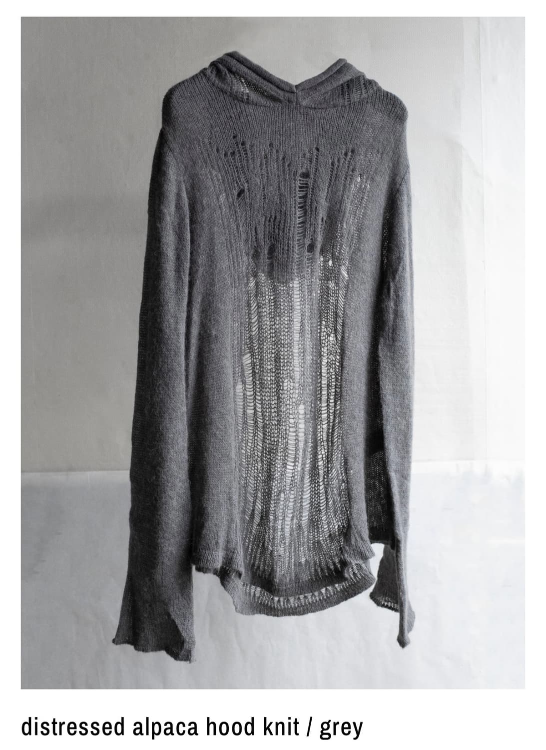 블랙멀 blackmerle alpaca hood knit 상품이미지1