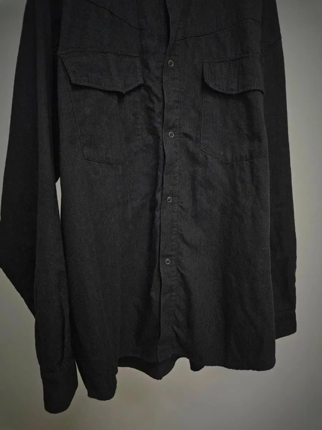 마카웨어 풀라이닝 오가닉 코튼 셔츠자켓 블랙 상품이미지4